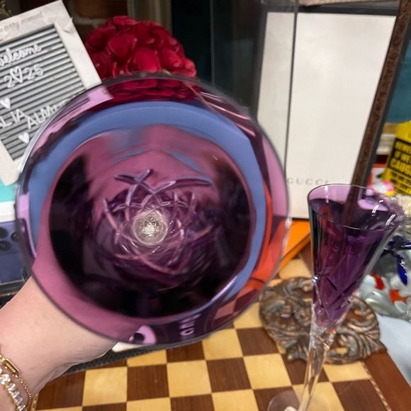 Verawang Waterford Lismore Pops Purple Toasting Flute Pair - Picture 9 of 14